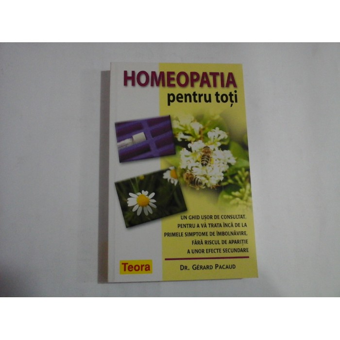 HOMEOPATIA pentru toti - Gerard PACAUD HOMEOPATIA pentru toti - Gerard PACAUD